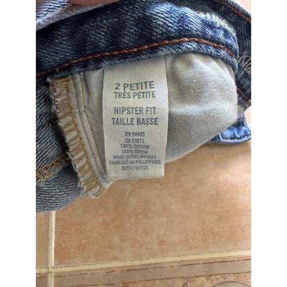 American Eagle Outfitters  Hipster skinny flare jeans  size  2 Petite - Picture 9 of 9